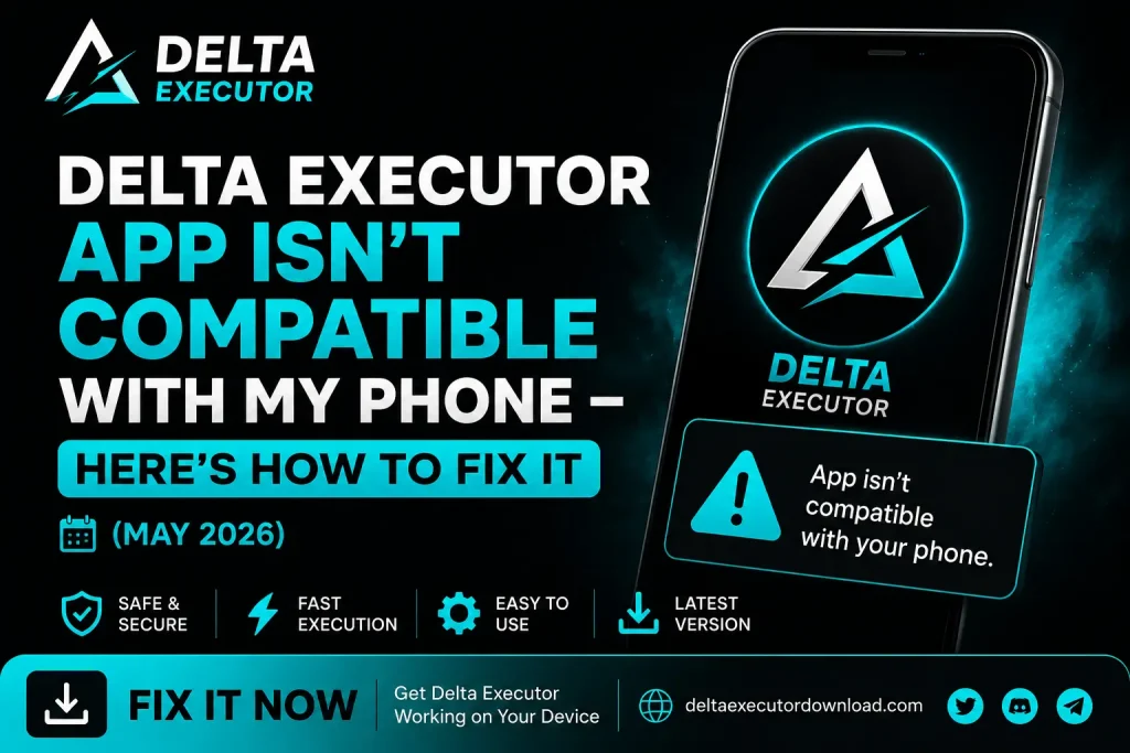 How to Fix Delta Executor App Isn’t Compatible with My Phone (May 2026) 1 Delta Executor App Isn't Compatible With My Phone